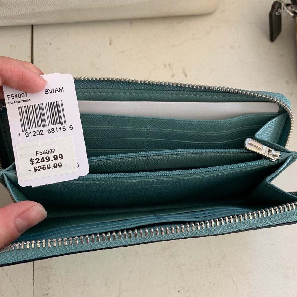 Teal Coach wallet